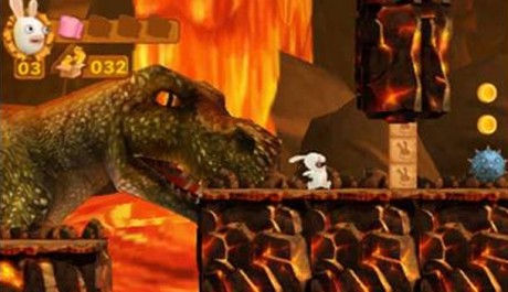 OBR.: Rabbid s dinosaurem v pozad&iacute;