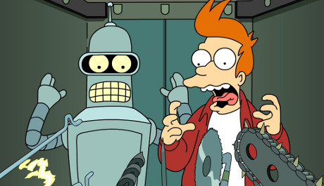 FOTO: Bender a Fry, hlavní postavy seriálu Futurama