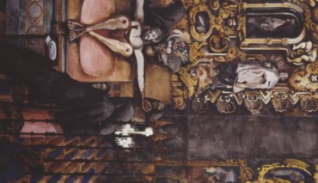 OBR: Edward Burra-Mexican church