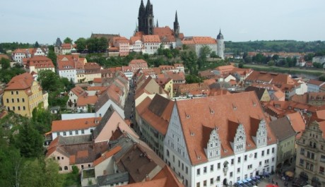 FOTO: M&iacute;&scaron;eň - pohled z věže Frauenkirche