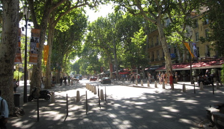 FOTO: Hlavní třída v Aix-en-Provence