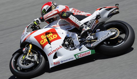 FOTO:Marco Simoncelli na okruhu Laguna Seca