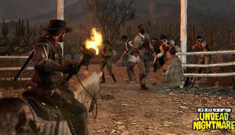 Red Dead Redemption Undead Nightmare útočící zombie