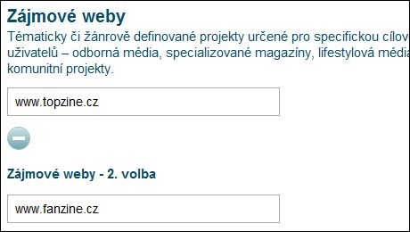 OBR: Kategorie zájmové weby v Křišťálové lupě 2011
