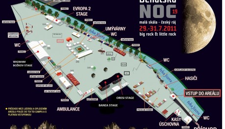Mapa areálu festivalu Benátská noc