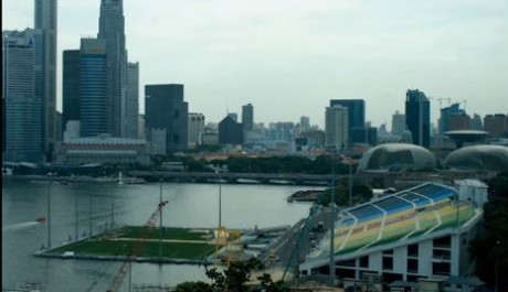 FOTO: Plovoucí stadion v Singapuru