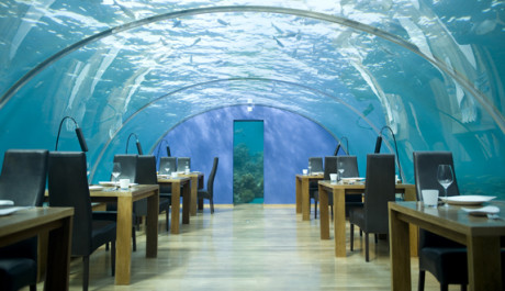 FOTO: Restaurace Ithaa na Maledivách
