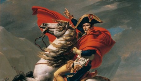 FOTO: Jacques-Louis David - Napoleon u průsmyku Sv. Bernarda, 1801