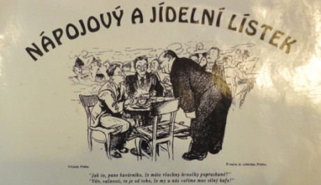 FOTO: Jídelní lístek dobrá trafika