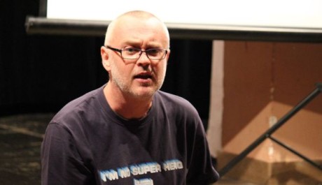 FOTO: Prof. PhDr. Petr A. Bílek, CSc. ve čtvrtek 27. října 2011 na FanCity