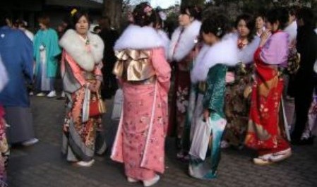 FOTO: Japonky v kimonu