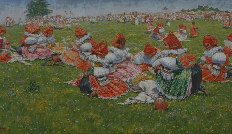 FOTO: Joža Uprka, Poslední velká pouť u sv.Antoníčka, 1925, zdroj: Národní galerie