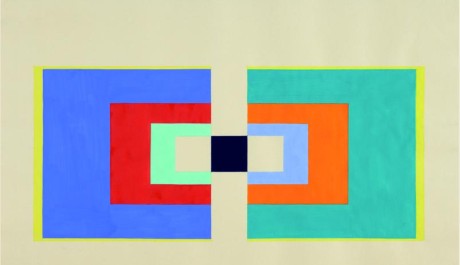 Obr: Jiří Matějů, Kresba, 2005-2009, akvarel, pigmenty a kombinovaná technika, papír, 41 x 52 cm