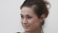 Foto: Lucie Štěpánková na tiskové konferenci k Cenám  Thálie