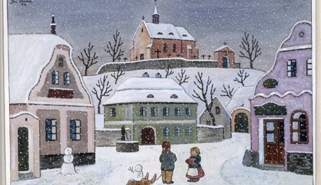 FOTO: Vánoční pohlednice Josefa Lady