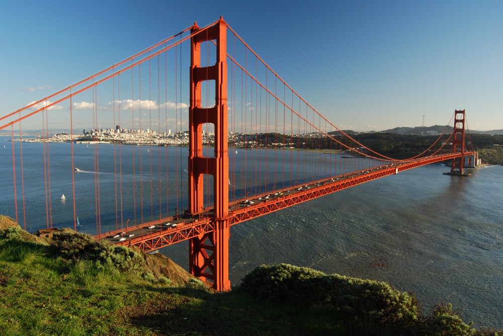 "Golden Gate Bridge v kalifornském San Franciscu"