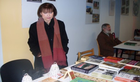 FOTO: Eva Koudelková na knižním veletrhu ve Varnsdorfu Zdroj: soukromý archiv Evy Koudelkové