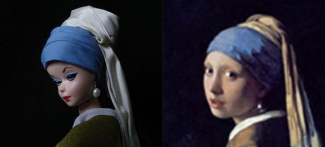 OBR: Barbie verze slavného Vermeerova obrazu "Dívka s perlou"