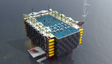 FOTO: Oil rig hotel