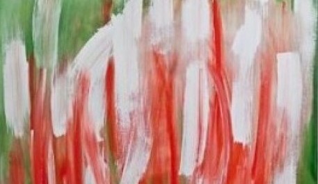 Foto: Abstraktní malba frontmana The Kiss Paula Stanleyho