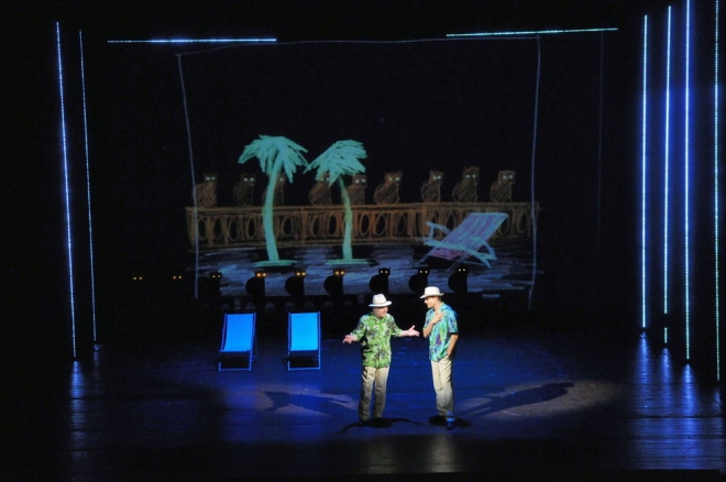 FOTO: Scéna Daniela Dvořáka k muzikálu Prodavači snů (DJKT, 2012)