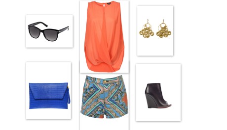 FOTO: průhlednou halenku skvěle doplňují letní šortky