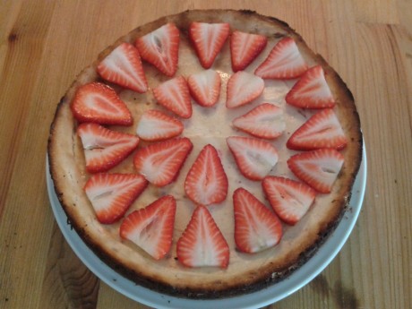 recept na Cheesecake s jahodami