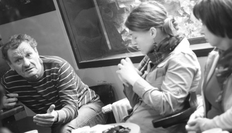 FOTO: Miroslav Krobot na čtené zkoušce inscenace Brian