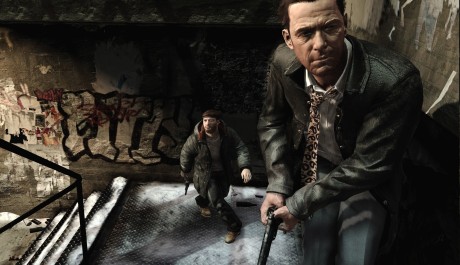 Max Payne se plíží po schodech