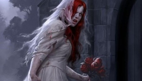 foto: malba zombie nevěsty od Jamese Rymana