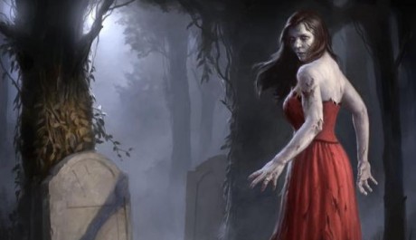 foto: malba Zombie Grave Girld od britského kreslíře Jamese Rymana