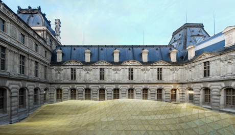 Pohled do dvora Visconti, Louvre