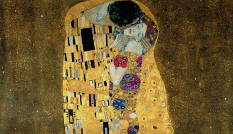 OBR: Gustav Klimt - Polibek 1908