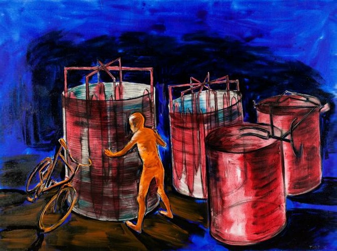 Lubomír Typlt - Postava u turbíny, 2011 OBR: Lubomír Typlt - Postava u turbíny, 2011