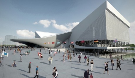 OBR: Aquatic centre s postrann&iacute;mi tribunami