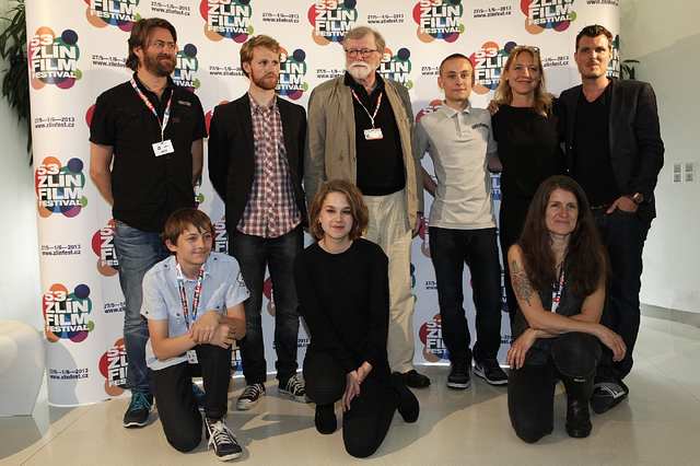 Festivaloví hosté z Dánska - zleva nahoře: Christian Dyekjaer, Cyron Melville, Per Holst, Samuel Seifert-Heller, Mette Agnethe Horn, Pelle Hvenegaard, zleva dole: Oliver Metling Sondegaard, Frederikke Dahl Hansen, Lotte Svendsen. Zdroj: Zlinfest.cz