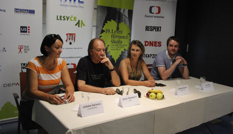 Goran Paskaljević na tiskové konferenci Letní filmové školy. FOTO: Tereza Menclová, TOPZINE.cz
