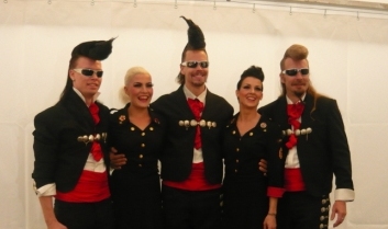 Leningrad Cowboys na tiskové konferenci Masters of Rock 2013, Foto: Sabina Jesenovská