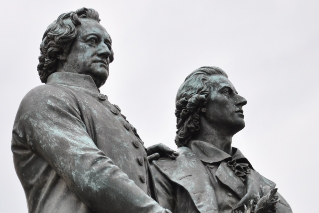 FOTO: Památník Goetha a Schillera ve Výmaru