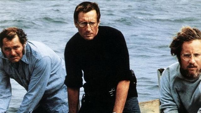 FOTO: Robert Shaw Roy Scheider Richard Dreyfuss Jaws