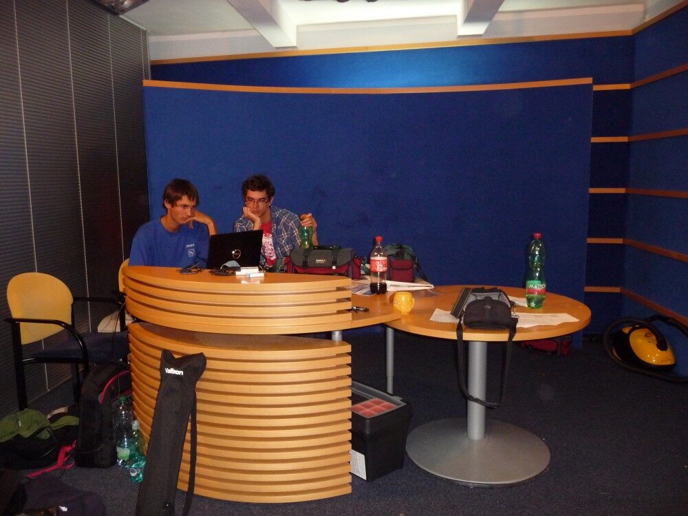 FOTO: Televizní studio na LŽŠ