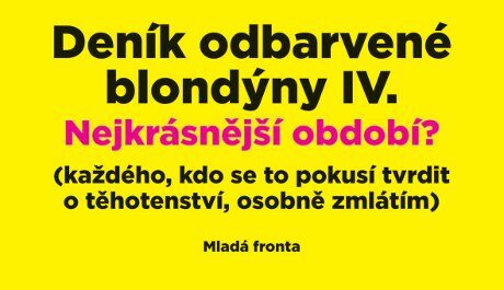 FOTO: Deník odbarvené blondýny