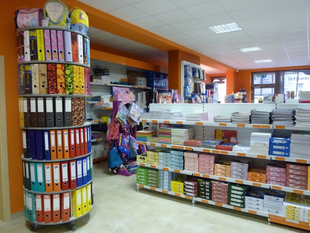 Papírnictví, nejnavštěvovanější obchod malých školáků