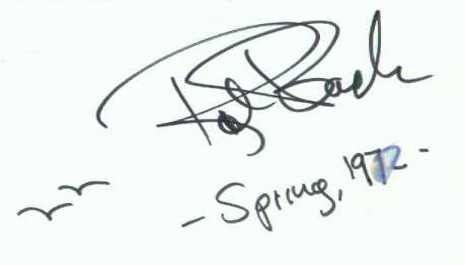 FOTO: Podpis Richarda Bacha