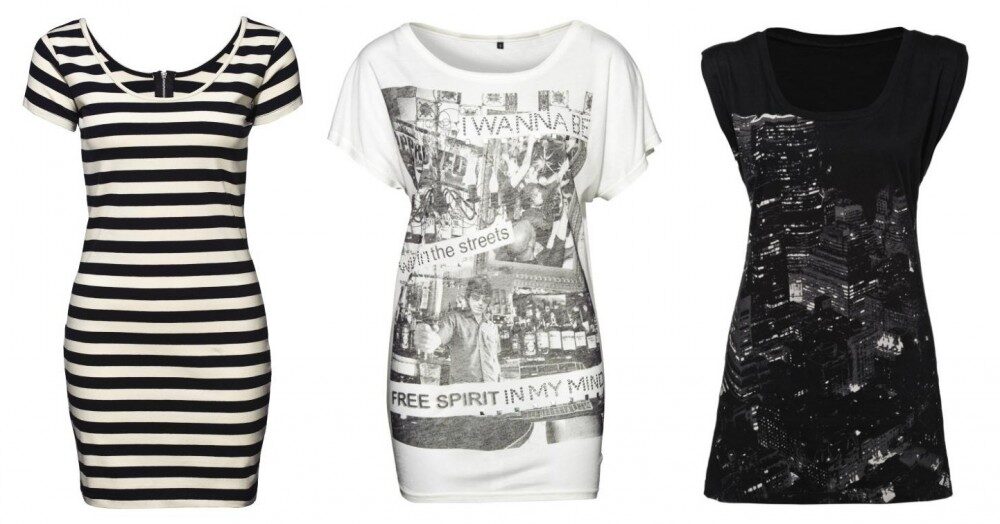 FOTO: Černo-bílá trička