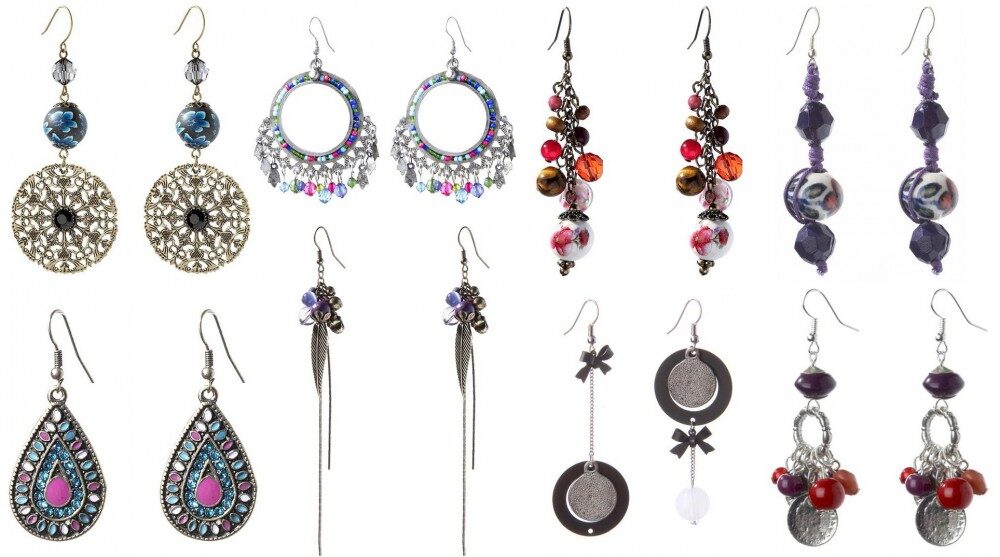 FOTO: Různé visací náušnice