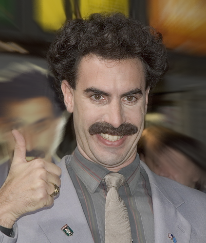 Sacha Baron Cohen jako Borat