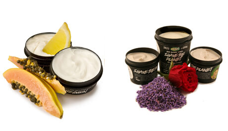 FOTO: krémové produkty Lush v kelímcích
