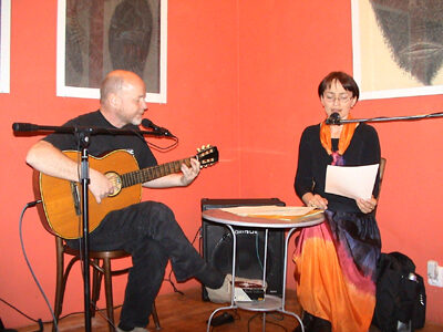 Tereza Boučková s Bedřichem Ludvíkem na jednom z jejich vystoupení