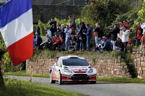 Martin Prokop ve svém voze Ford Fiesta